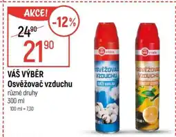 Globus VÁŠ VÝBĚR Osvěžovač vzduchu nabídka
