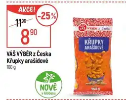 Globus VÁŠ VÝBĚR z Česka Křupky arašídové nabídka