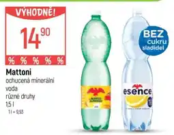 Globus Mattoni • ochucená minerální voda nabídka