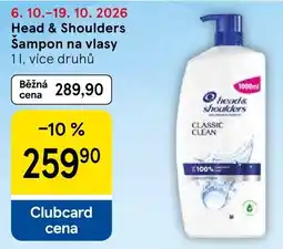 Tesco Head & Shoulders šampon na vlasy nabídka