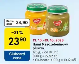 Tesco Haml masozeleninový příkrm nabídka