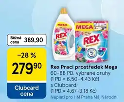 Tesco Rex prací prostředek mega nabídka