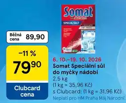 Tesco Somat speciální sůl do myčky nádobí nabídka
