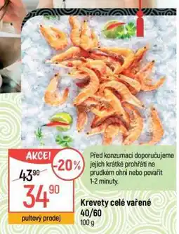 Globus Krevety celé vařené 40/60 nabídka