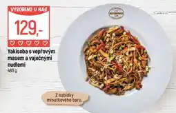 Globus Yakisoba s vepřovým masem a vaječnými nudlemi nabídka