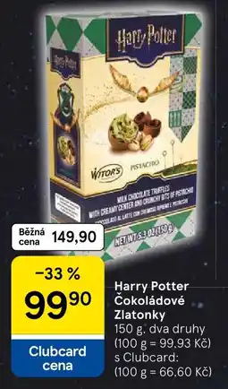 Tesco Witor's Harry Potter čokoládové zlatonky nabídka