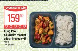 Globus Kung Pao s kuřecím masem a jasmínovou rýží nabídka