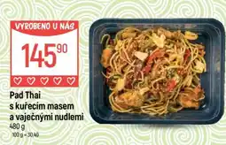 Globus Pad Thai s kuřecím masem a vaječnými nudlemi nabídka