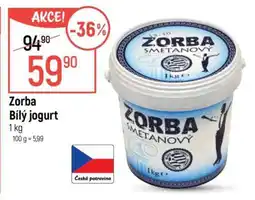 Globus Zorba bílý jogurt nabídka