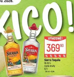 Globus Sierra Tequila nabídka