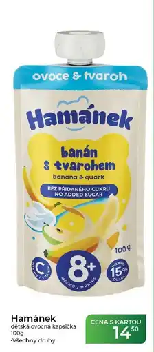 Tamda Foods Hamánek banán s tvarohem nabídka