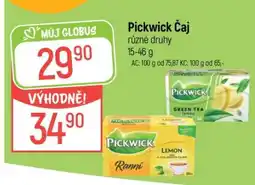 Globus Pickwick čaj nabídka