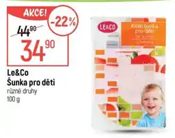 Globus Le & Co ŠUNKA PRO DĚTI nabídka