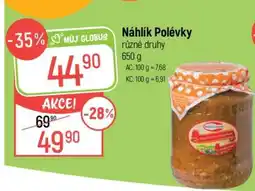 Globus Náhlík Polévky nabídka