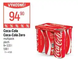 Globus Coca-Cola Coca-Cola Zero multipack nabídka