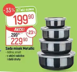 Globus Sada misek Metallic nabídka