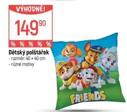 Globus DĚTSKÝ POLŠTÁŘEK nabídka