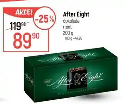 Globus After Eight čokoláda mint nabídka