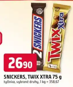 Trefa Snickers, Twix Xtra nabídka