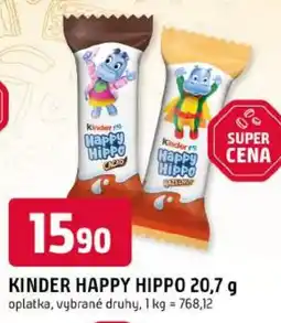 Trefa Kinder Happy Hippo nabídka