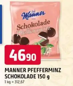 Trefa Manner pfefferminz schokolade nabídka