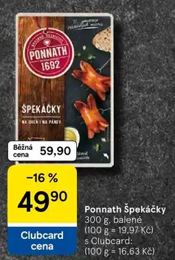 Tesco Ponnath špekáčky nabídka