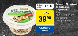 Tesco Ponnath škvarková pomazánka s bylinkami nabídka