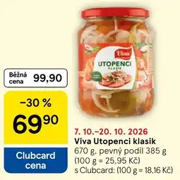 Tesco Viva utopenci klasik nabídka
