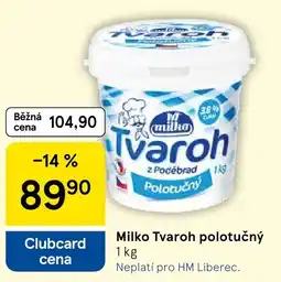 Tesco Milko Tvaroh polotučný nabídka