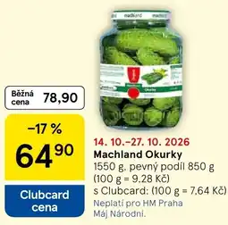 Tesco Machland Okurky nabídka