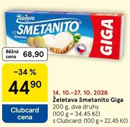 Tesco Želetava Smetanito Giga nabídka