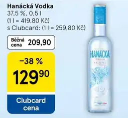 Tesco Hanacka Vodka nabídka