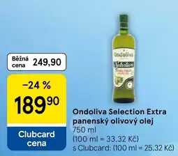 Tesco Ondoliva selection extra panenský olivový olej nabídka