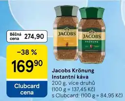 Tesco Jacobs Krönung instantní káva nabídka