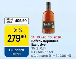 Tesco Republica Božkov Exclusive nabídka