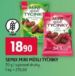 Terno Semix mini müsli tyčinky nabídka
