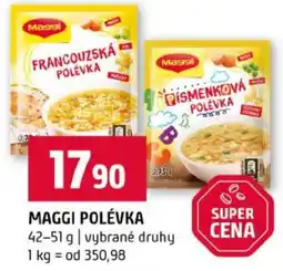 Terno Maggi polévka nabídka