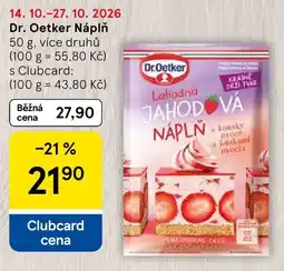 Tesco Dr. Oetker Náplň nabídka