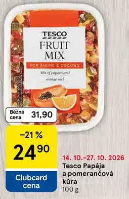 Tesco Tesco papája a pomerančová kůra nabídka