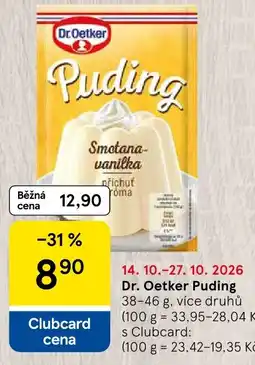 Tesco Dr.Oetker Puding nabídka