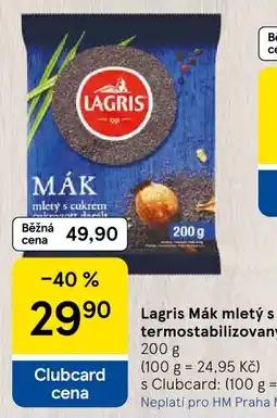 Tesco Lagris Mák mletý s cukrem nabídka