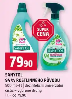 Terno Sanytol 94 % rostlinného původu nabídka