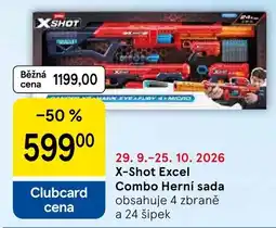 Tesco X-Shot Excel Combo Herní sada nabídka