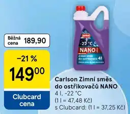 Tesco Carlson Zimní směs do ostřikovačů NANO nabídka