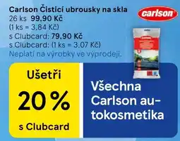 Tesco Carlson čistící ubrousky na skla nabídka