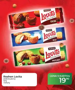 Tamda Foods Roshen Lovita plněné sušenky nabídka
