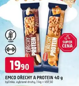 Trefa Emco ořechy a protein nabídka