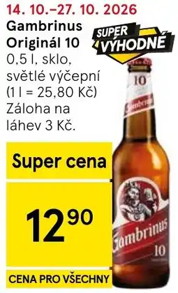 Tesco Gambrinus Originál 10 nabídka