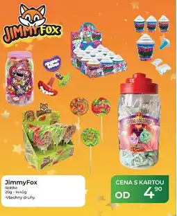 Tamda Foods JimmyFox lízátko nabídka