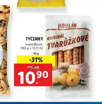 Lidl Havlík tyčinky tvarůžkové nabídka